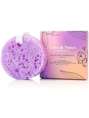 Spongelle Love & Notes Acoustic Harmony Floral Body Wash Infused Buffer NWT
